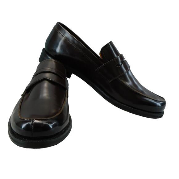 Express Men\'s Burgundy Genuine Leather Loafer Dress Shoes - Size 10 main image 8